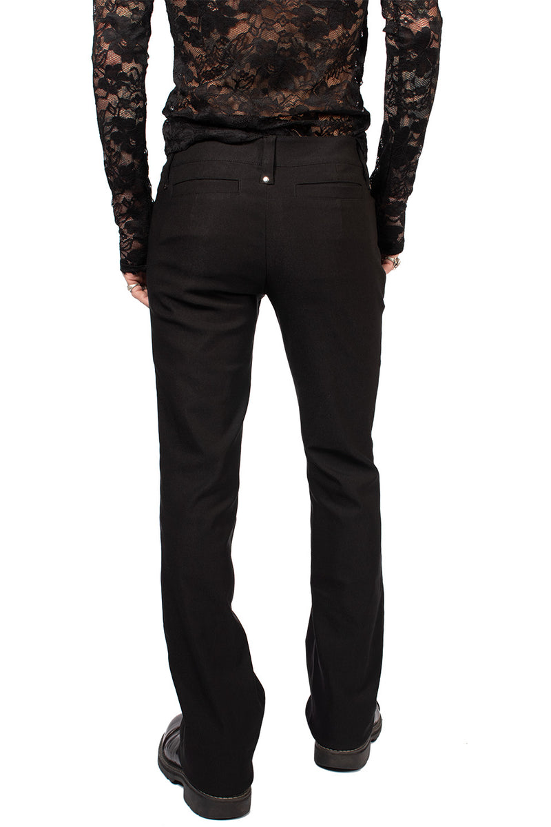 Men's Solid Black Gangsta Pranksta Pants - Stitch-PANTS-Lip Service