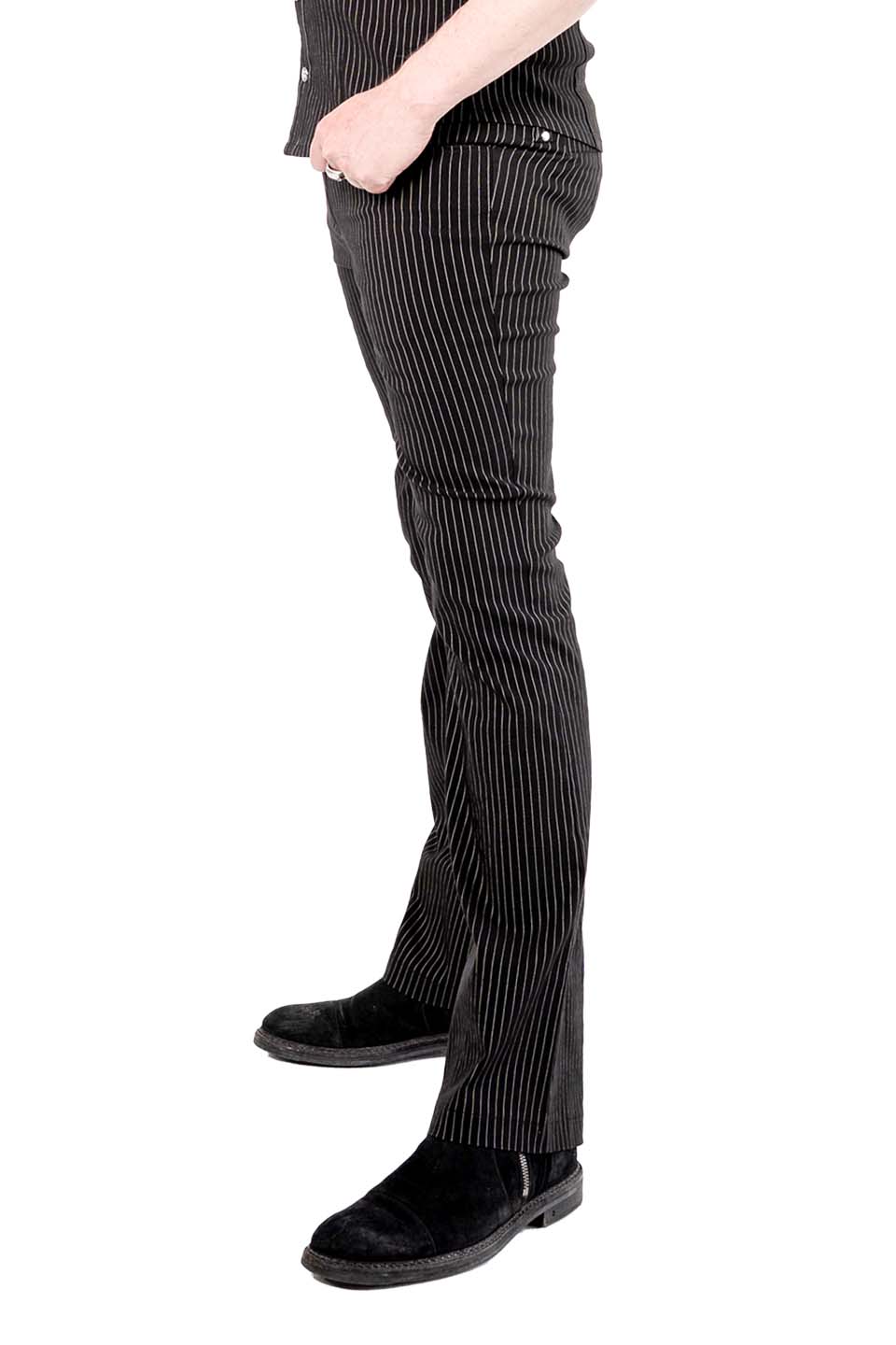 Men's Pinstriped Gangsta Pranksta Pants - Stitch-PANTS-Lip Service