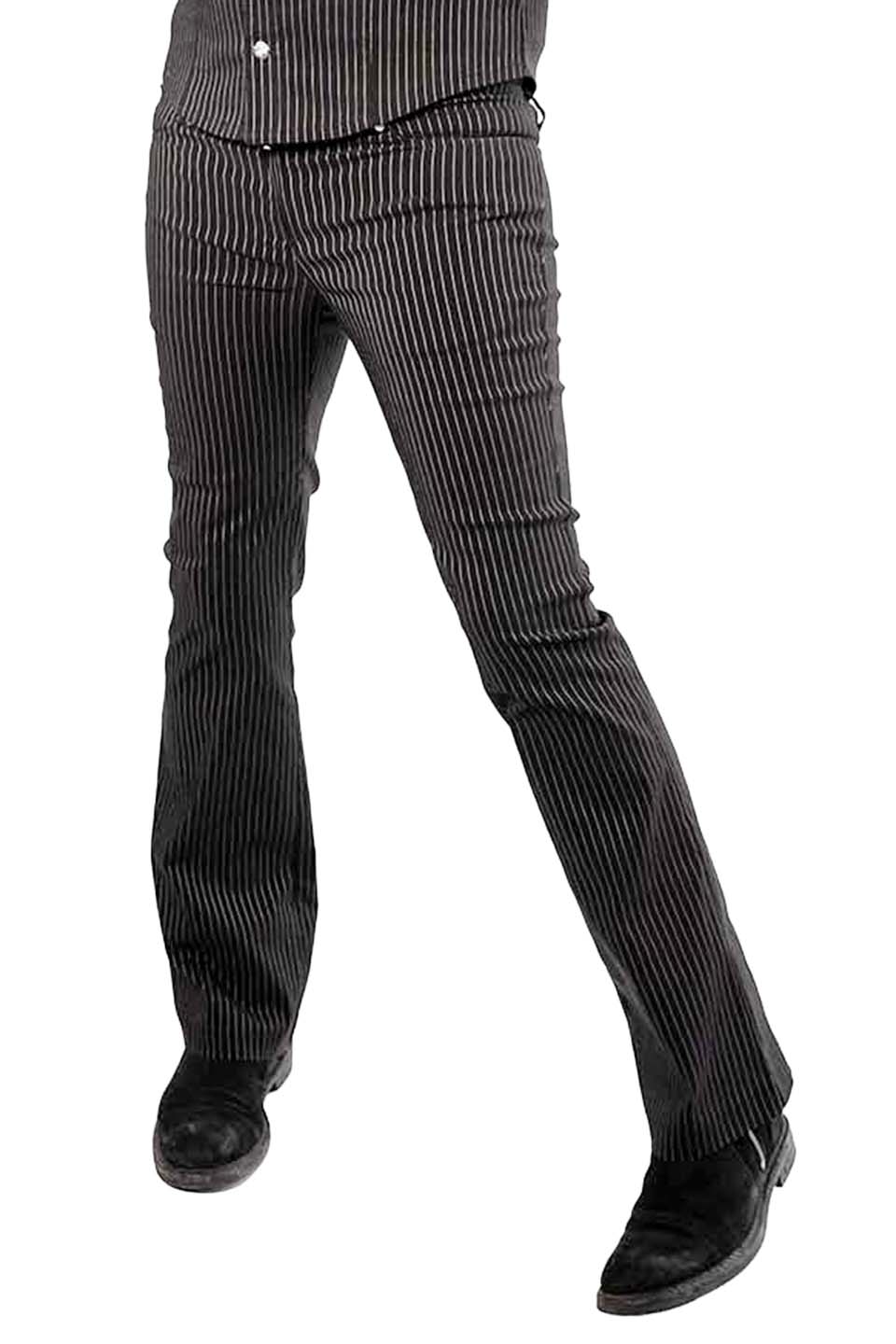 Men's Pinstriped Gangsta Pranksta Pants - Stitch-PANTS-Lip Service