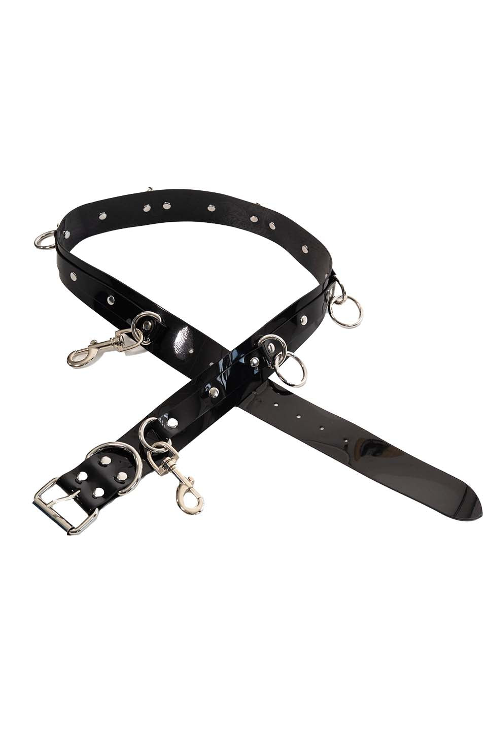 Vegan PVC Bondage Belt