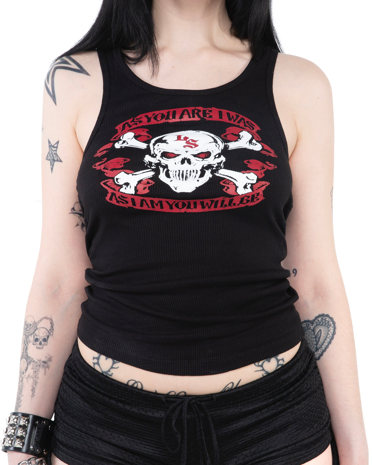 Lip Service X iGirl Skully Tank-Tops-Lip Service