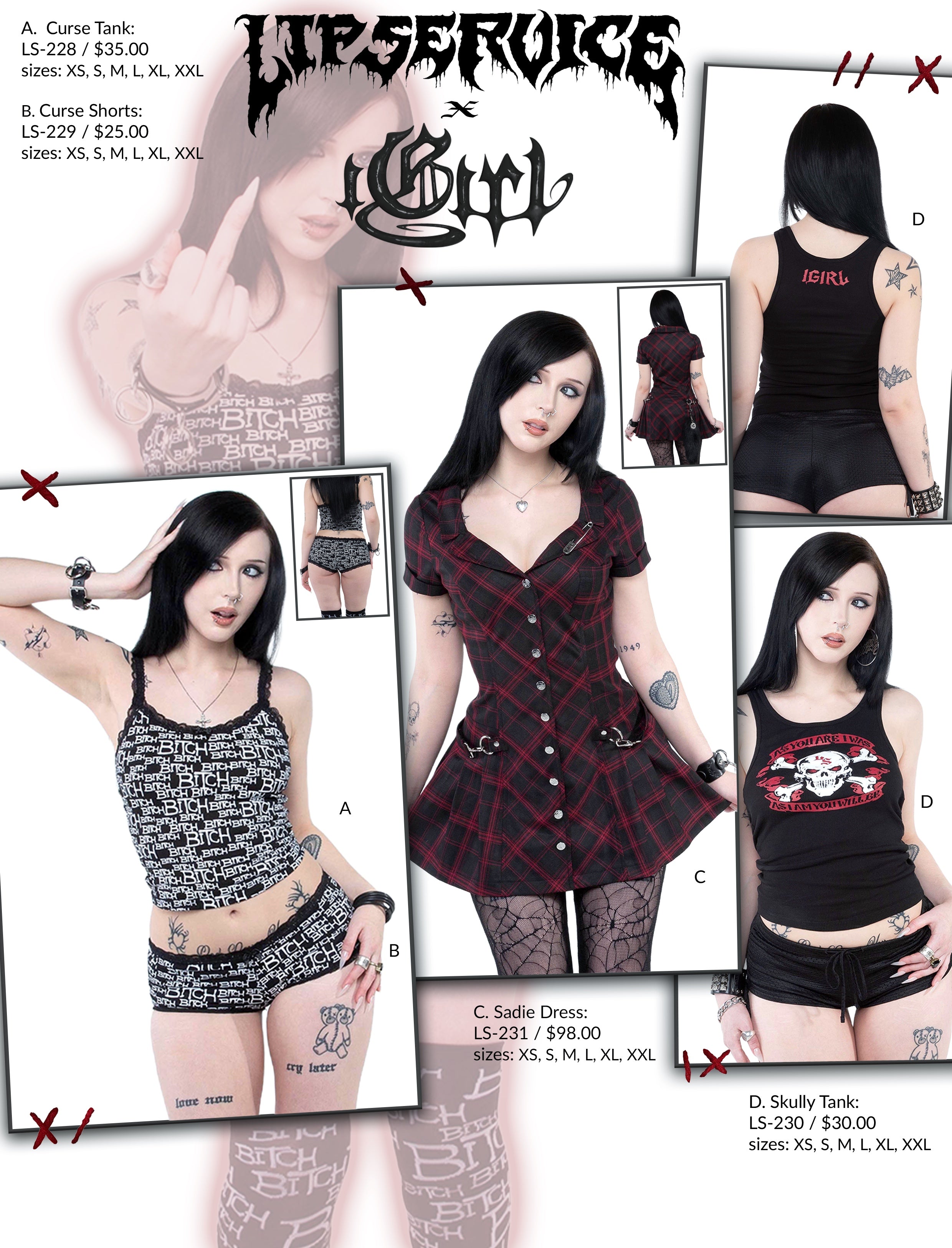 Lip Service X iGirl Skully Tank-Lip Service Lip Service X iGirl Skully Tank-Lip Service