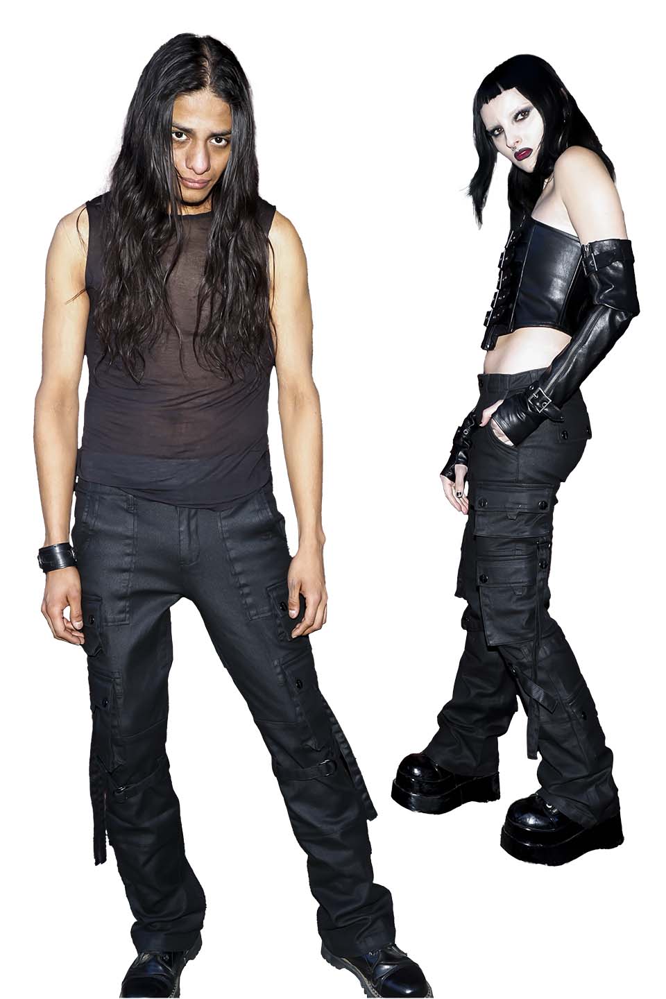 Future Division Wasted Waxed Unisex Cargo Slackers-Bottoms-Lip Service