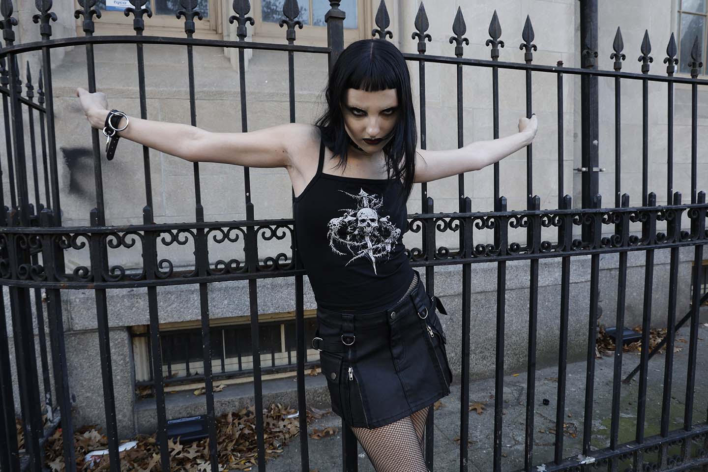 Future Division Industrial Love Waxed Cargo Mini Skirt-Bottoms-Lip