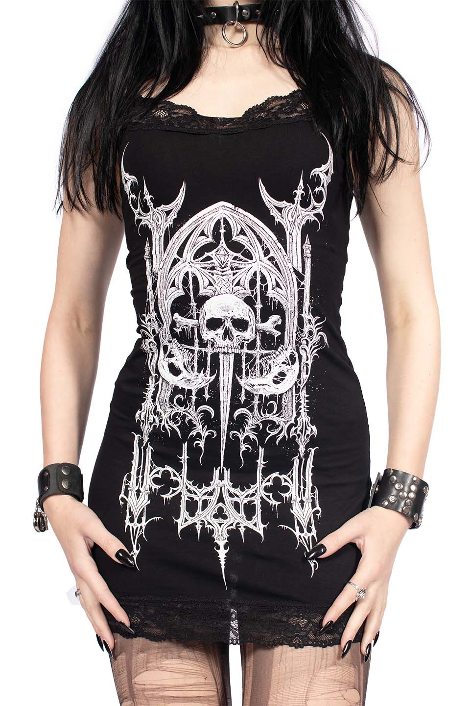 Lip Service X Riddick Cathedral Print Mini Dress-Tops-Lip Service