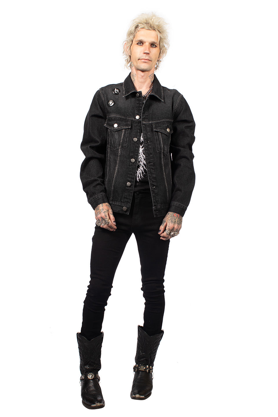Lip Service X Riddick Vintage Wash HESHER Trucker Jacket-Tops-Lip Service
