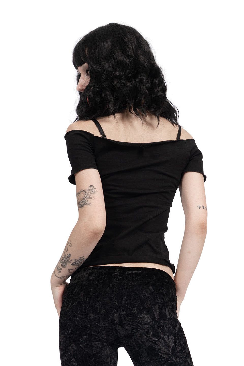 Skully Glam Tee-Tops-Lip Service