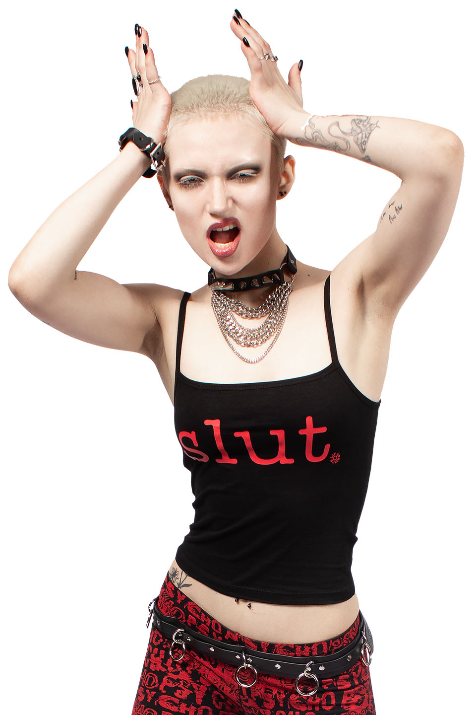 Slut Cami Tank-Tops-Lip Service