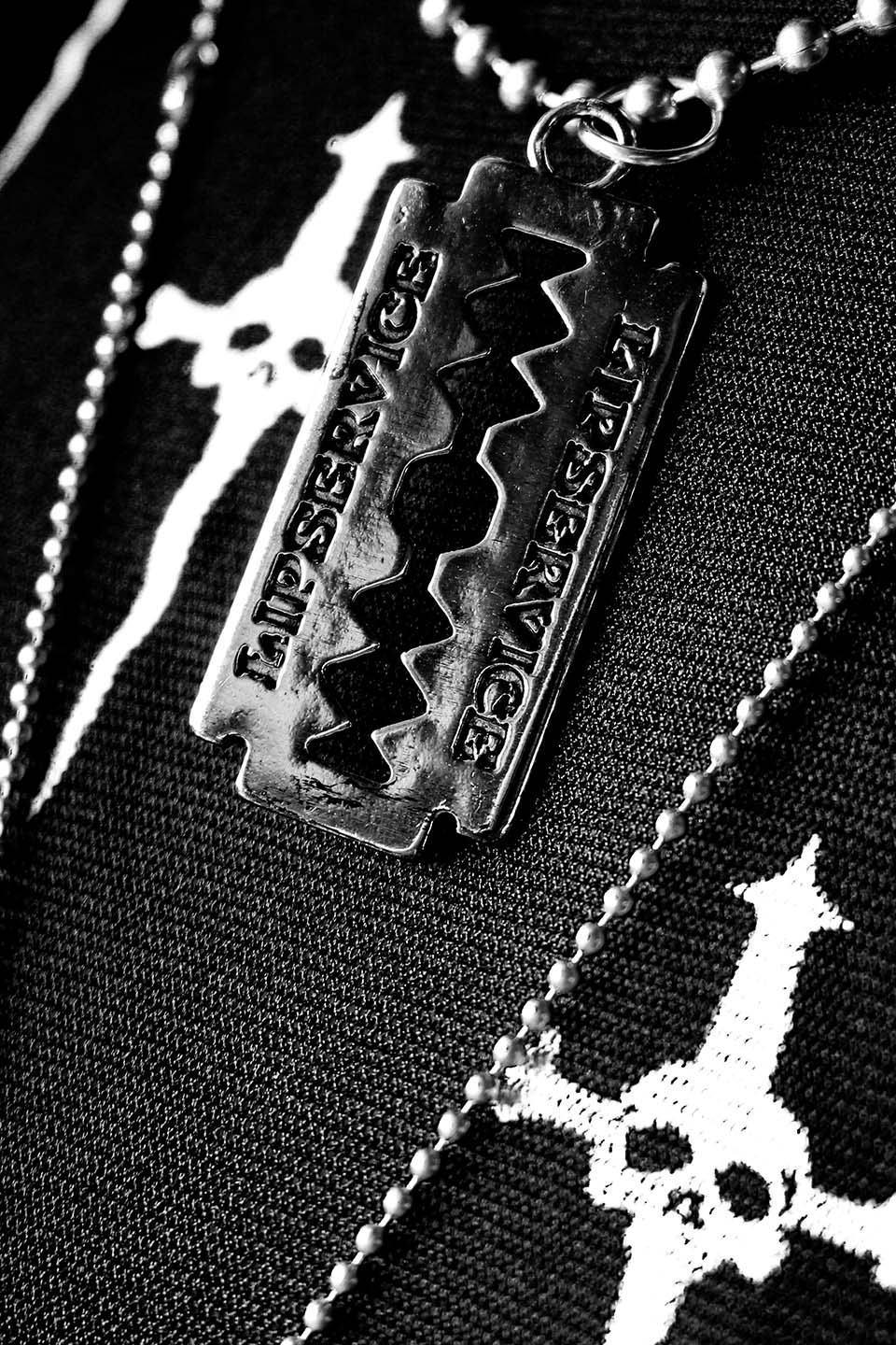 Lip Service Razor Blade Necklace-Accessories-Lip Service