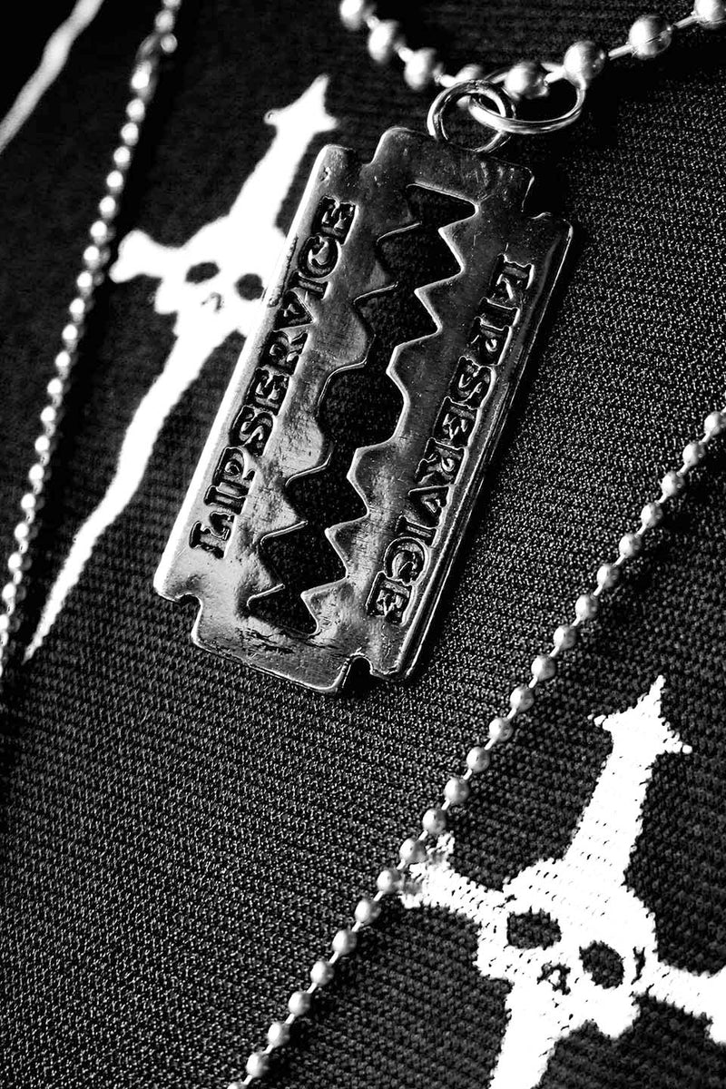 Lip Service Razor Blade Necklace-Accessories-Lip Service