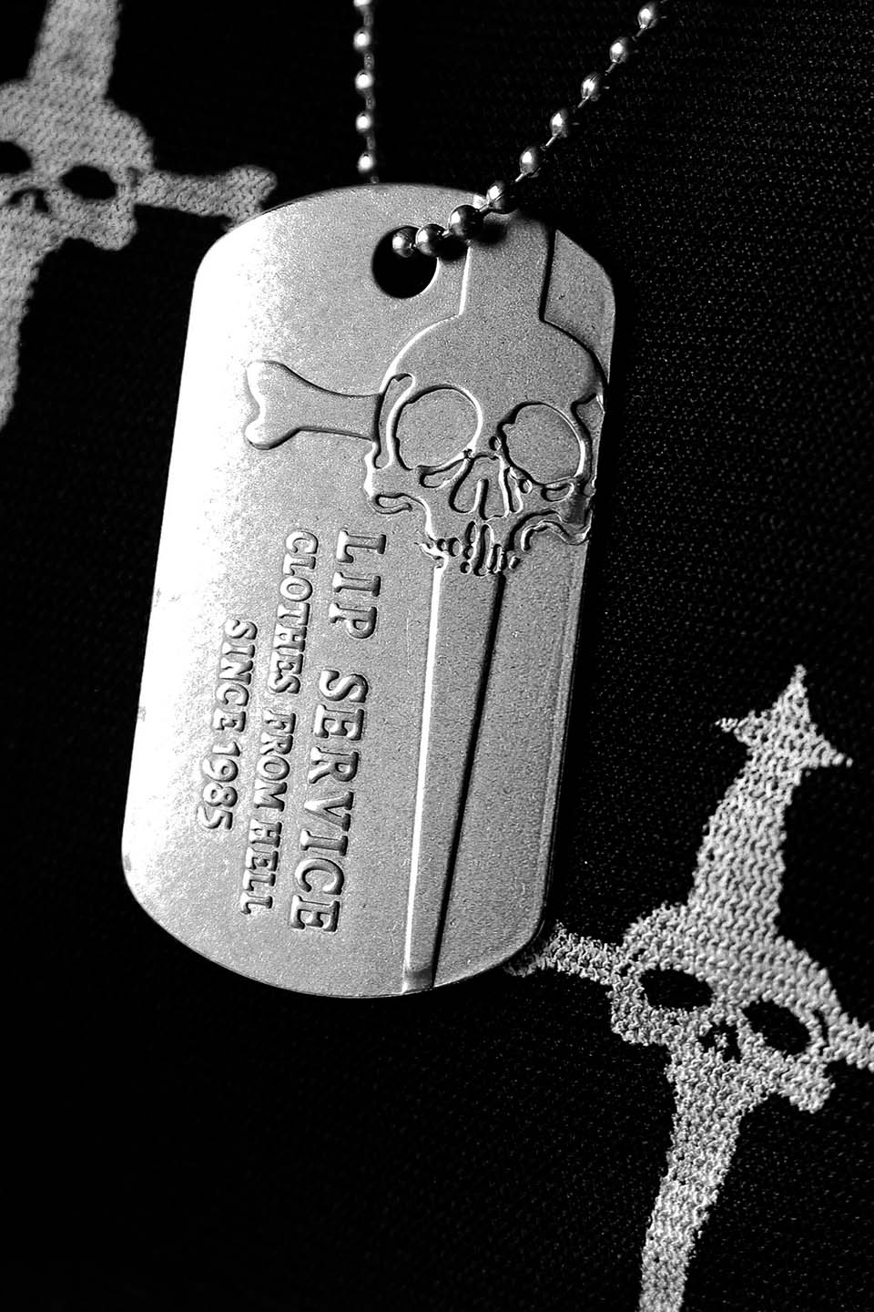 Lip Service Dog Tag Necklace-Accessories-Lip Service