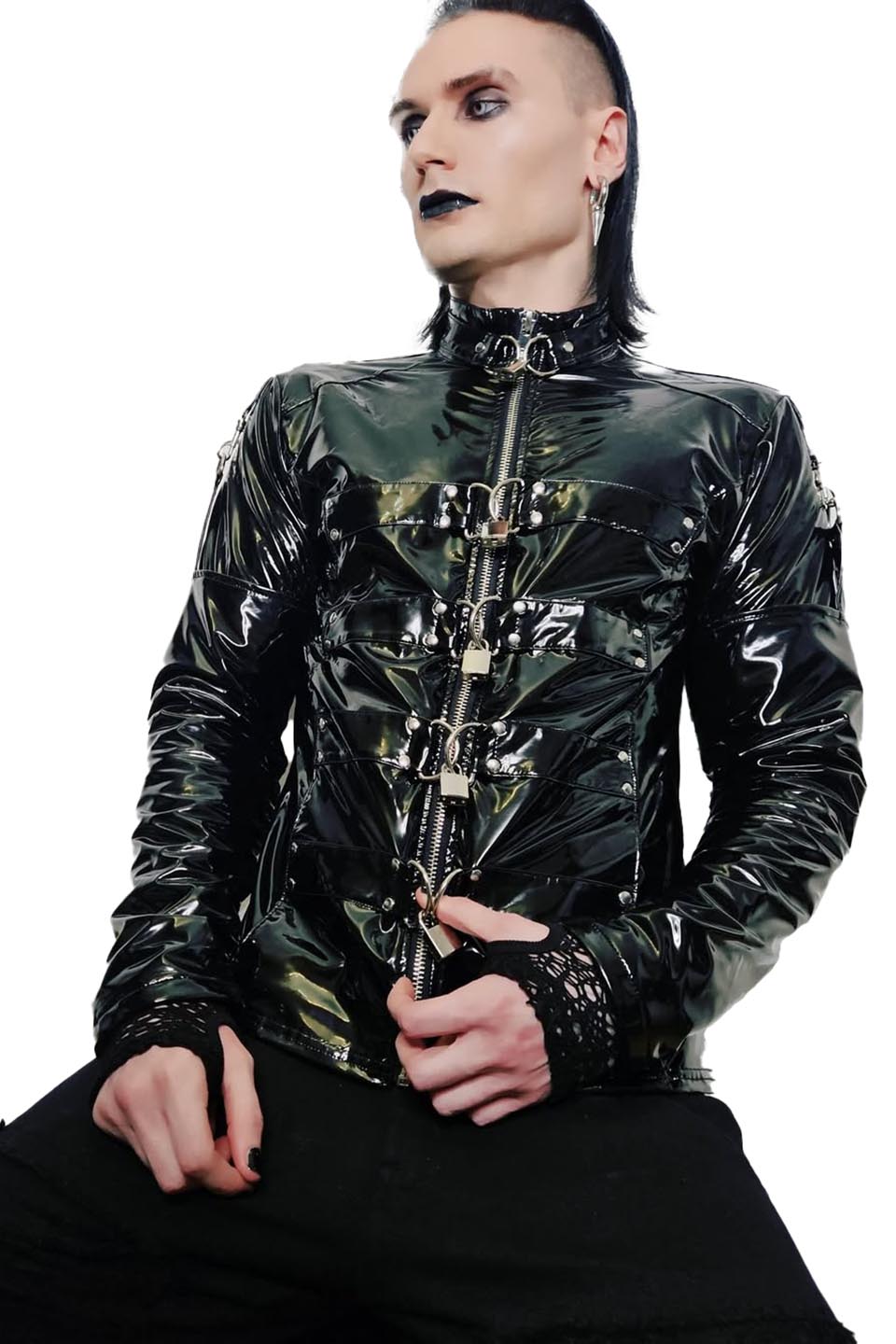 Lip Service Institutionalized PVC Straight Jacket-Tops-Lip Service