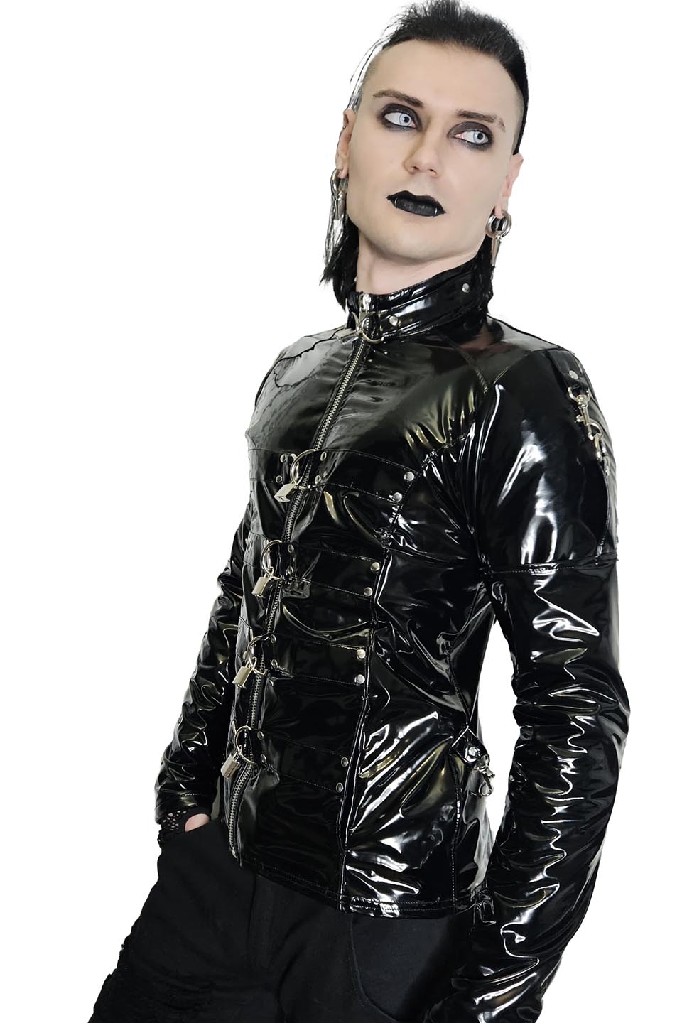 Lip Service Institutionalized PVC Straight Jacket-Tops-Lip Service