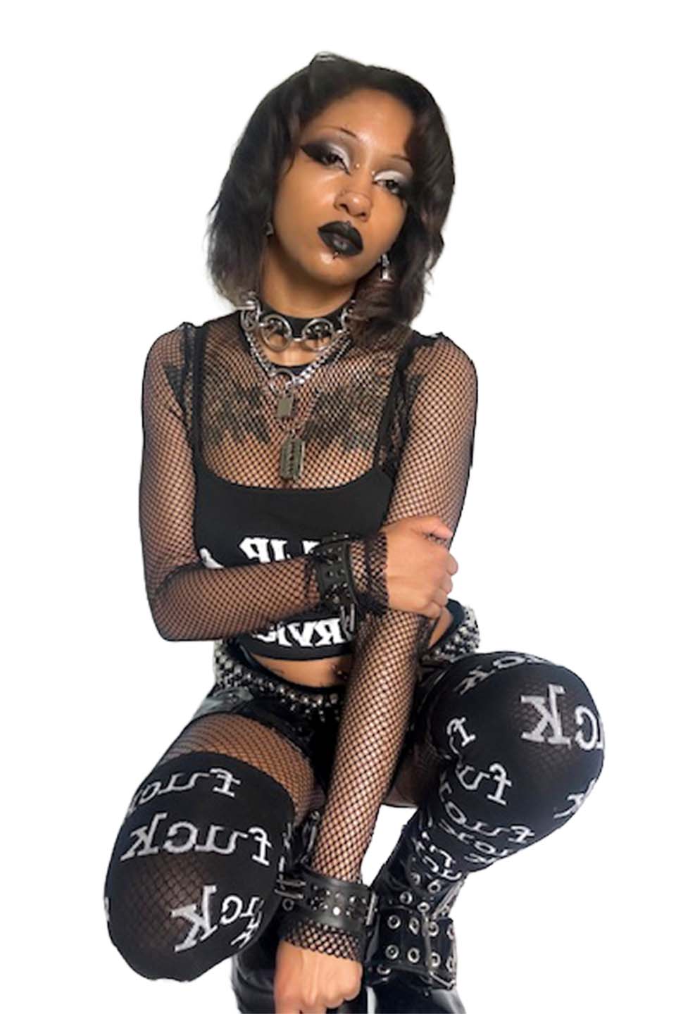 Classic Fishnet Long Sleeve-Tops-Lip Service