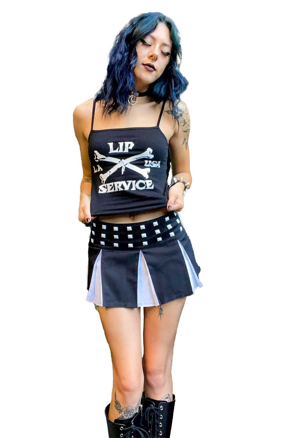 Cross Bones Tank-Tops-Lip Service