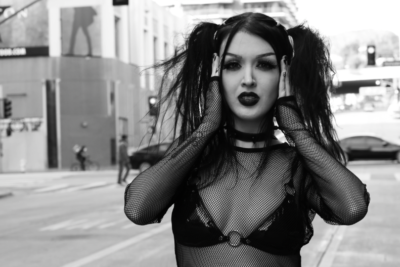 Goth clubwear top