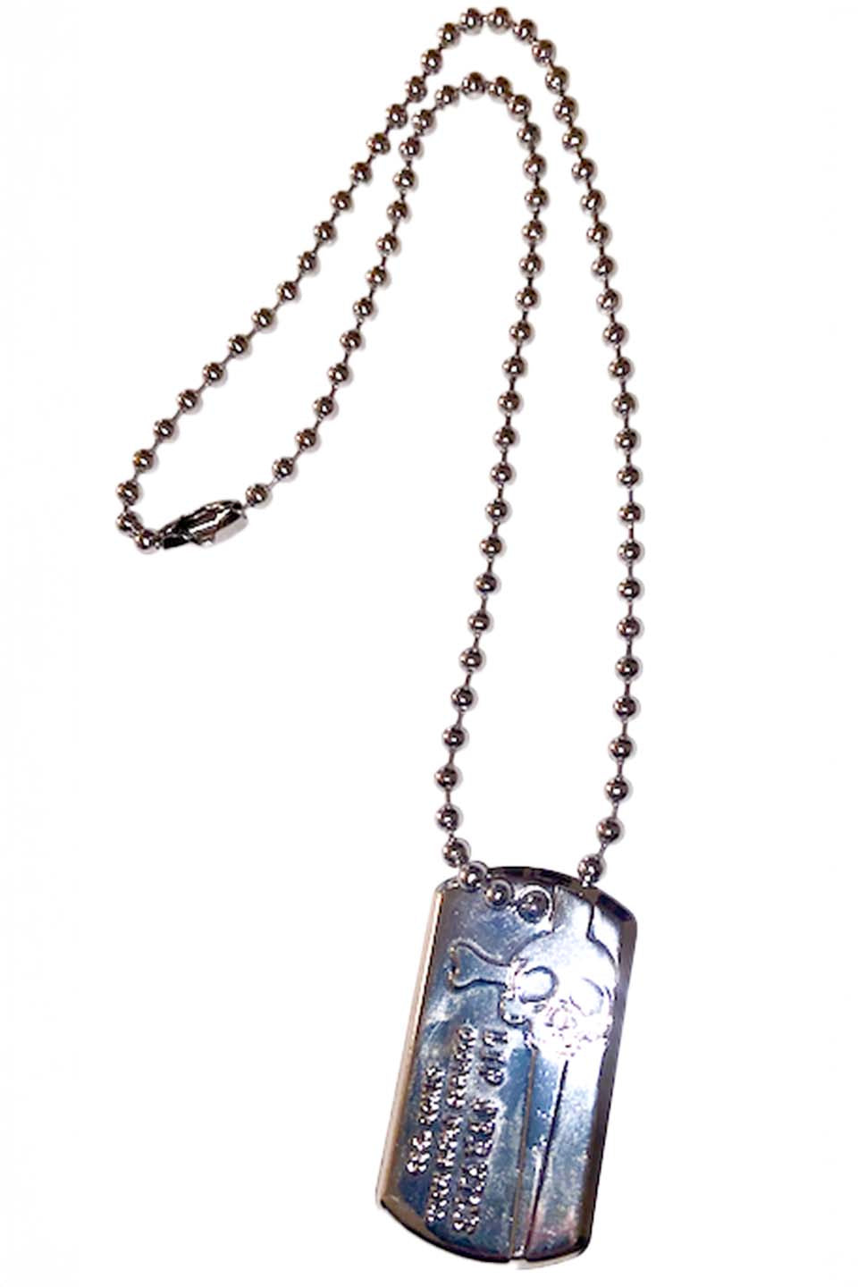 Lip Service Dog Tag Necklace-Accessories-Lip Service