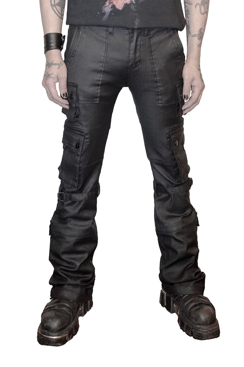 Future Division Wasted Waxed Unisex Cargo Jeans-Bottoms-Lip Service