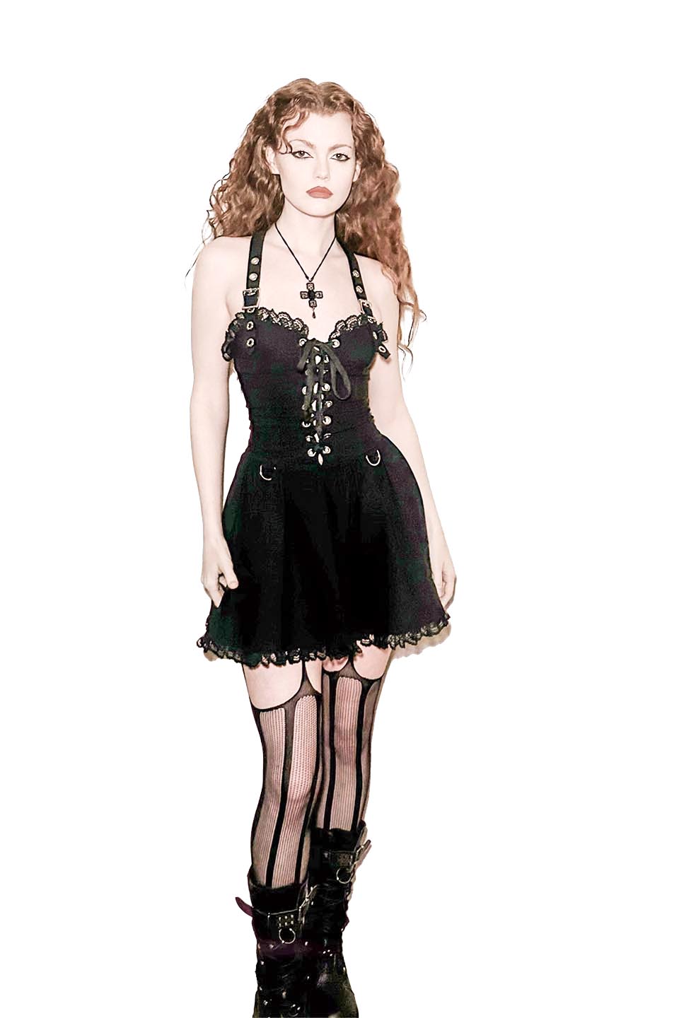 The Fallen Angel Doll Dress-Dresses-Lip Service