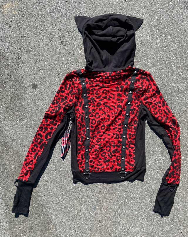 Cheetah zip hot sale up jacket