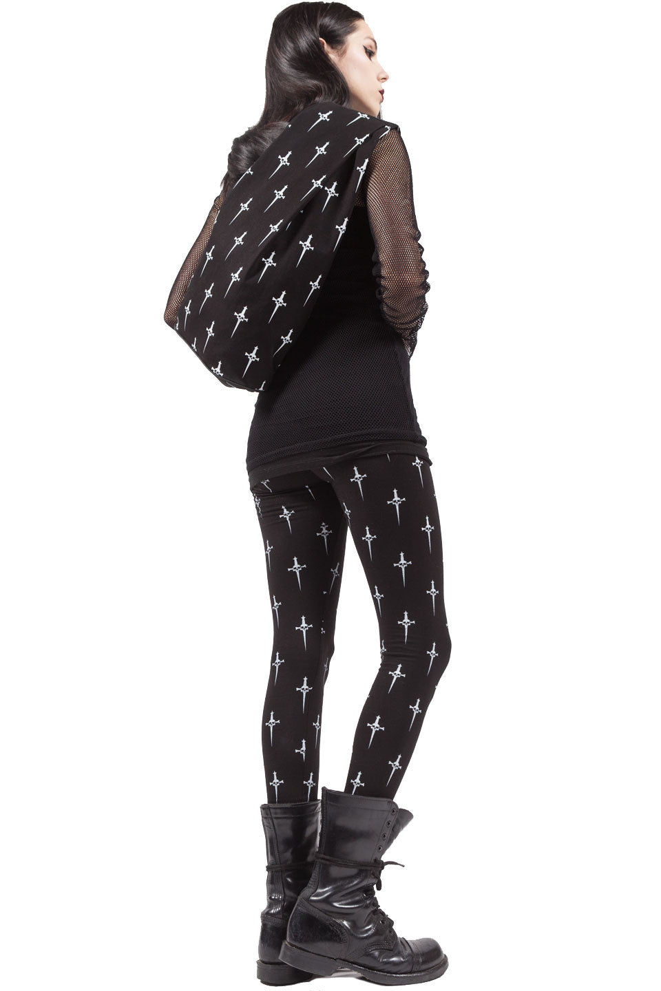 Dagger Print Large Backpack-Accessories-Lip Service