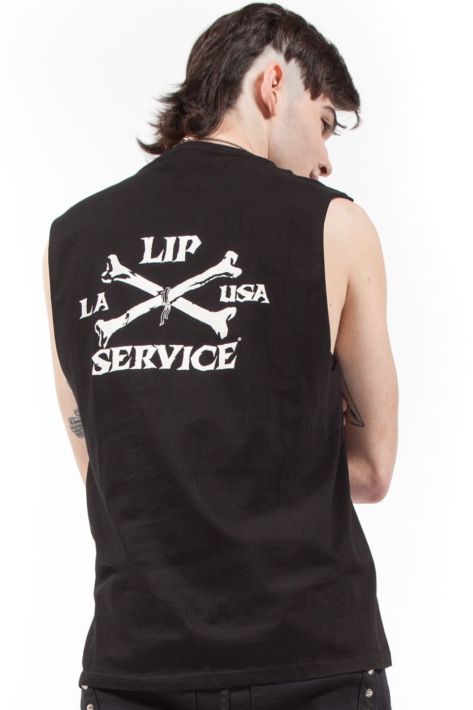 Lip Service Dagger Banner T-shirt-Tops-Lip Service
