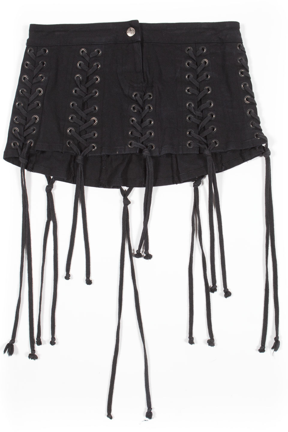Lace Up Micro Mini Skirt-Dresses-Lip Service