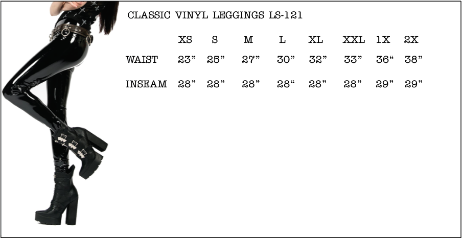 Image of: 4 way stretch vinyl leggings