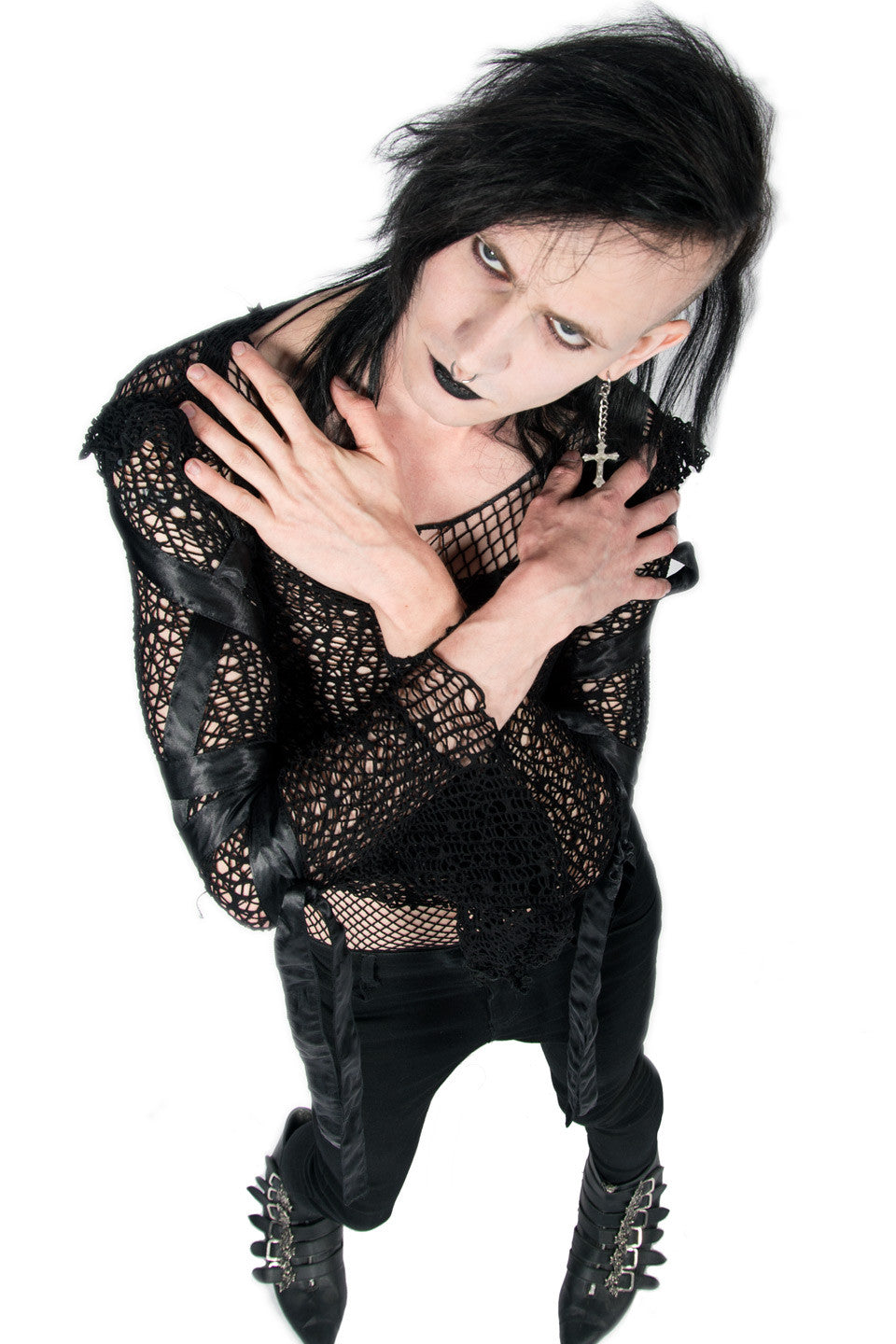 Vintage Fetish Unisex Web Mesh Top-Tops-Lip Service