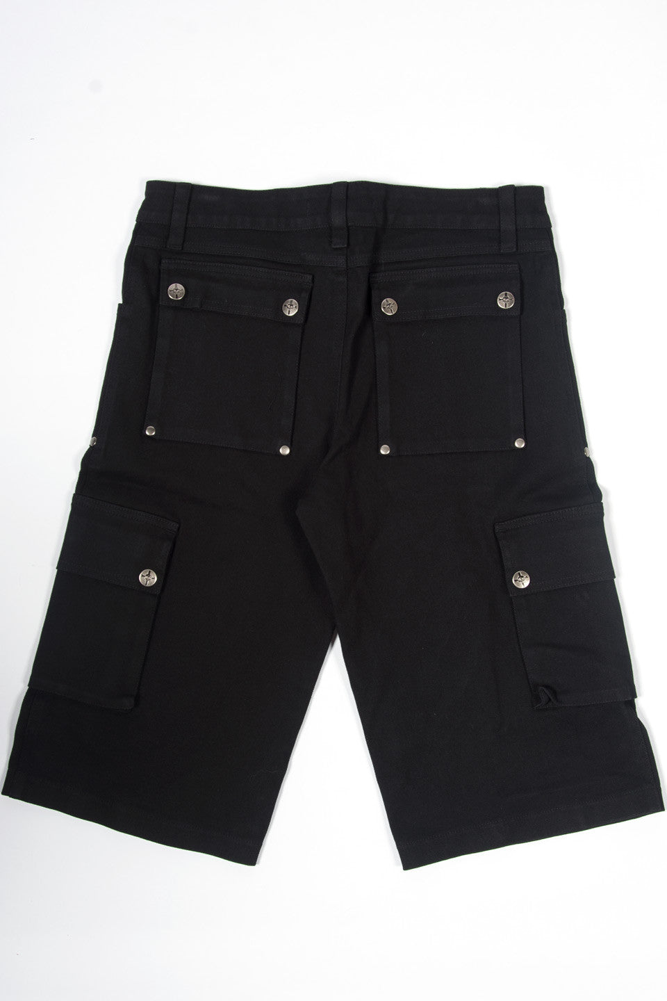 Vintage Black Cargo Shorts-Bottoms-Lip Service