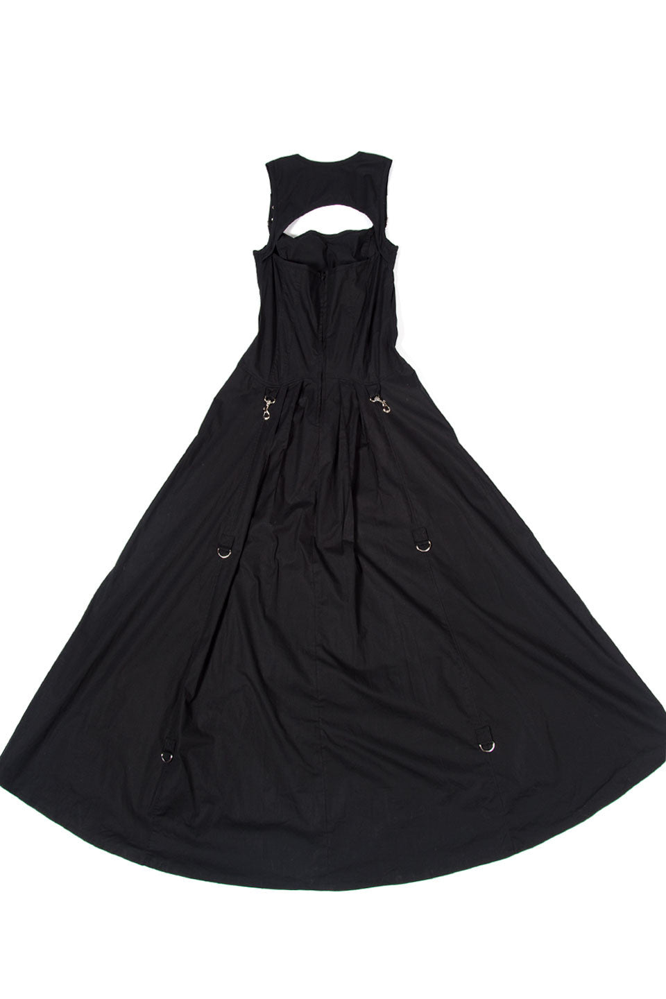 Vintage Long Black Goth Gown-Dresses-Lip Service