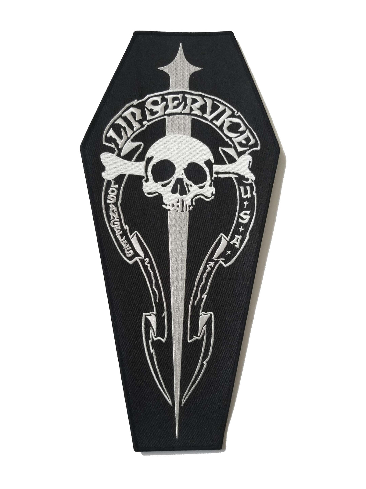 Embroidered Coffin Back Patch-Accessories-Lip Service