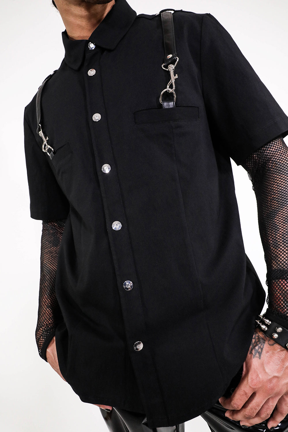 Men's Short Sleeve Gangsta Pranksta Shirt-Tops-Lip Service