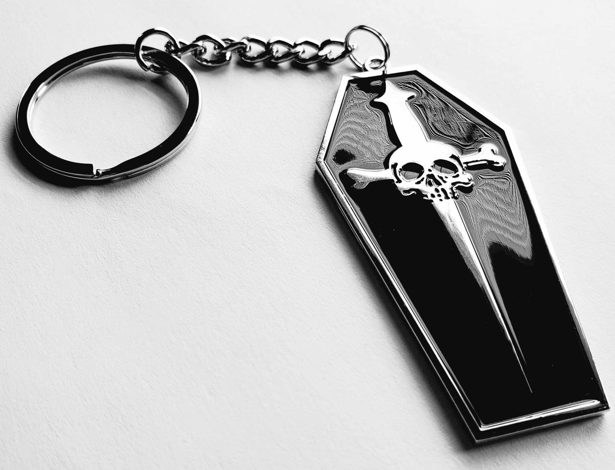 Lip Service Coffin Dagger Enamel Keychain-Accessories-Lip Service