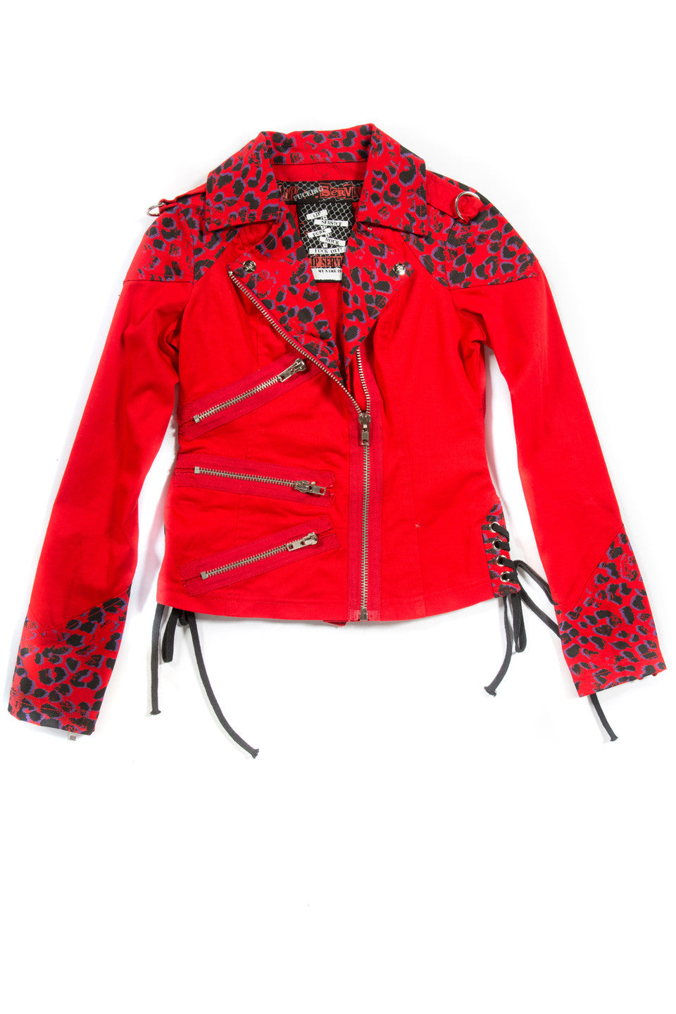 Vintage Leopard Moto Jacket-Jacket-Lip Service