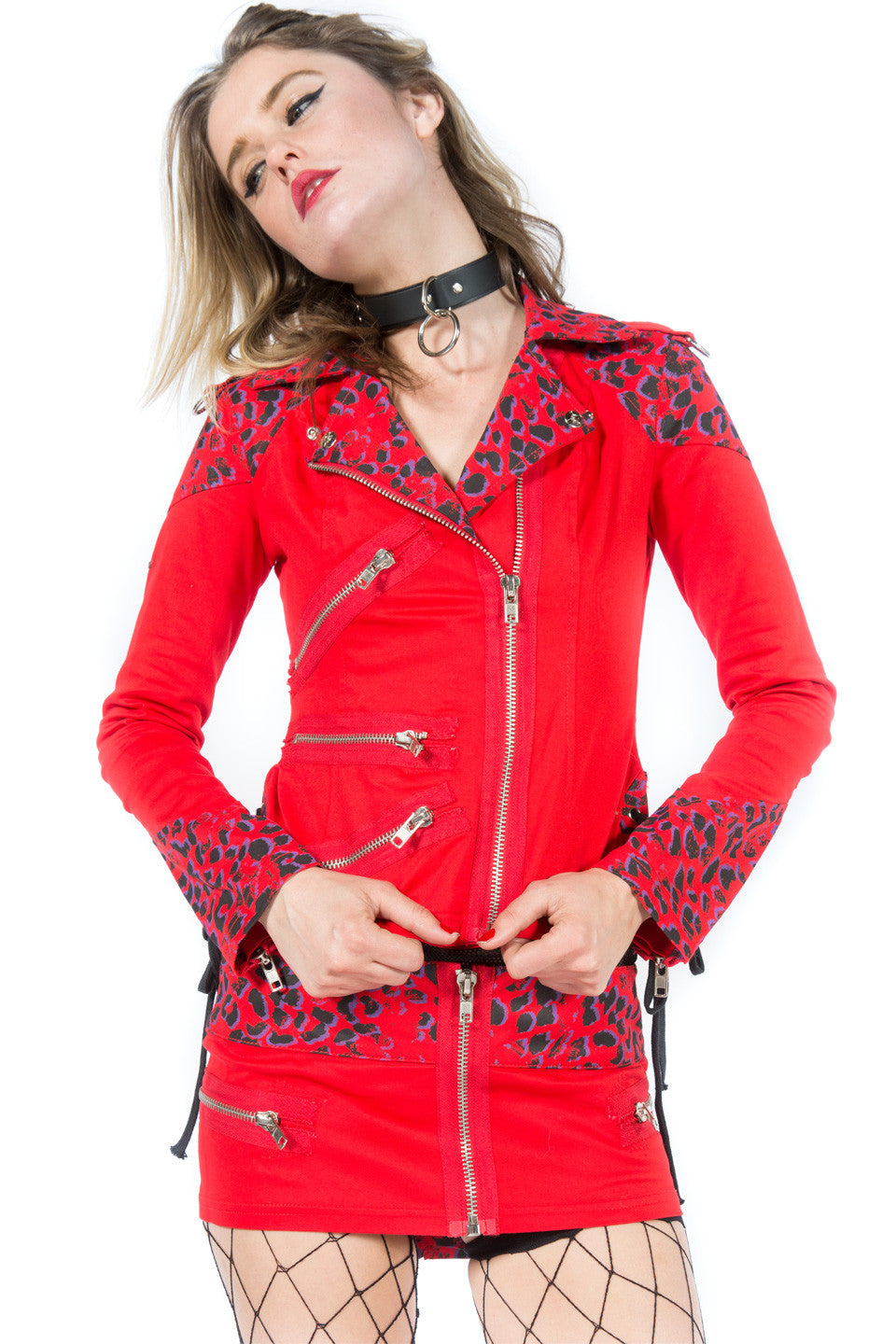 Vintage Leopard Moto Jacket-Jacket-Lip Service