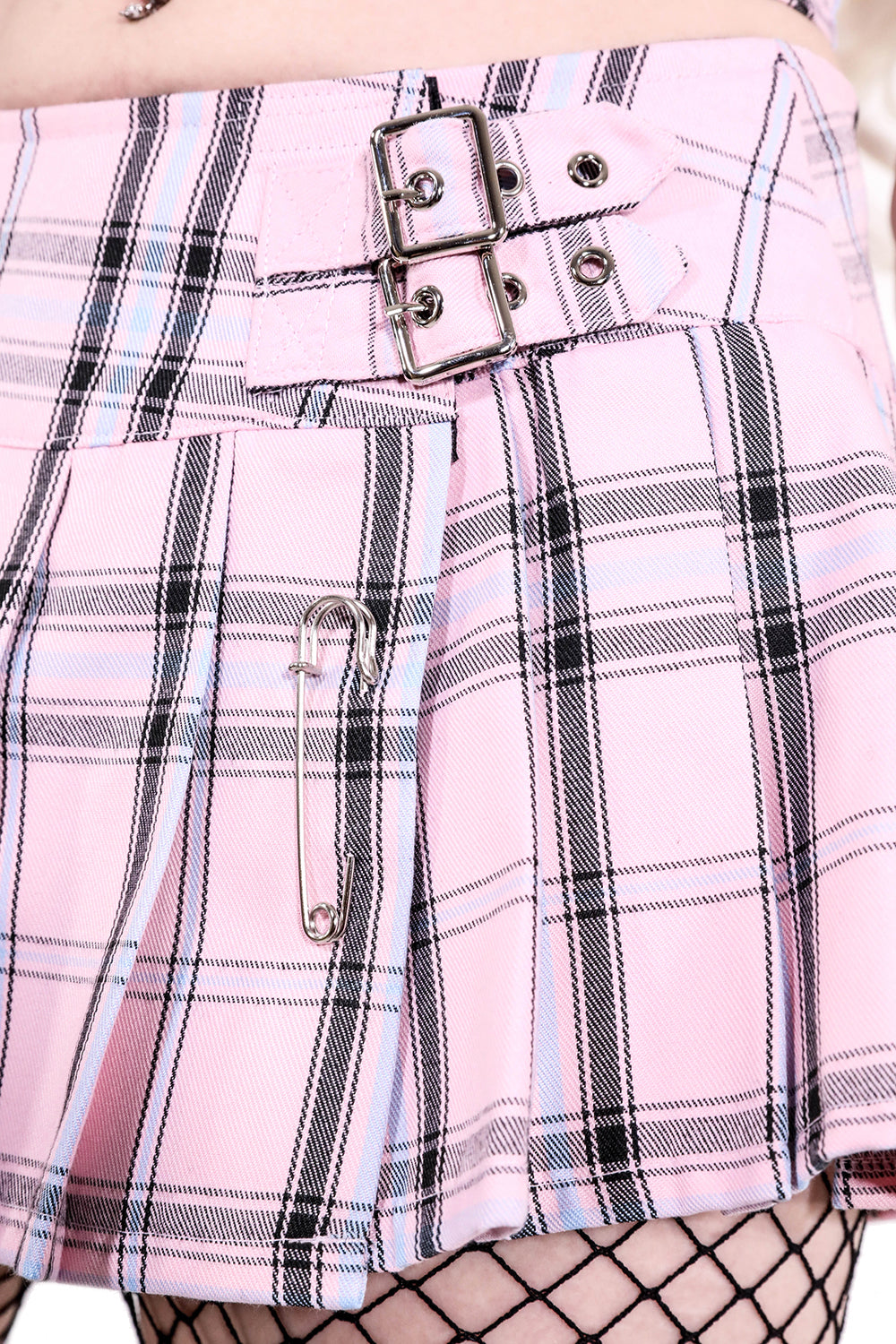 World's End Pleated Mini Skirt PINK-Skirts-Lip Service